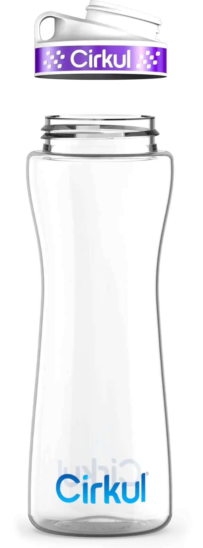 Custom 22oz. Plastic Bottle & Comfort Grip Lid