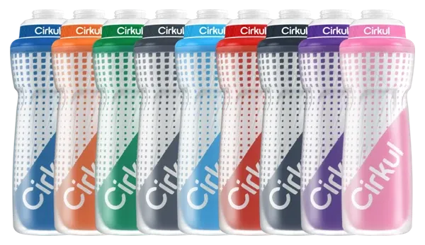 32oz. Insulated Squeeze Plastic Bottle & Sport Lid