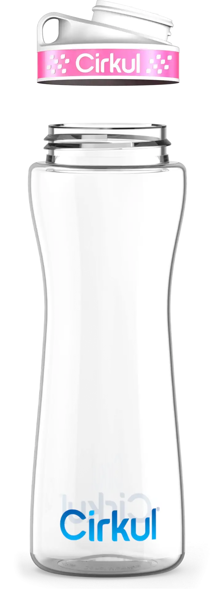 Custom 22oz. Plastic Bottle & Comfort Grip Lid