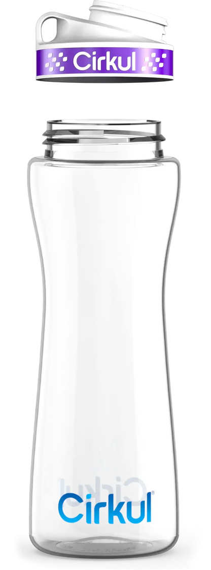 Custom 22oz. Plastic Bottle & Comfort Grip Lid