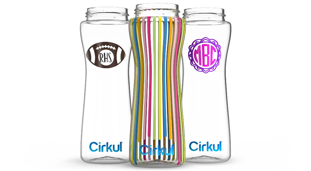 Custom 22oz. Plastic Bottle & Comfort Grip Lid