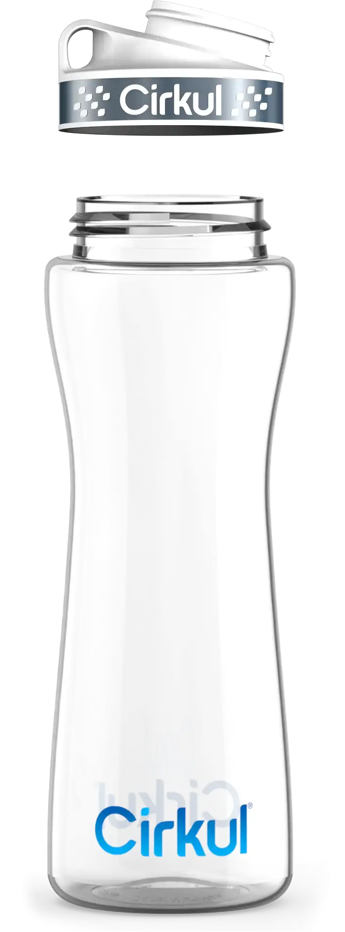 Custom 22oz. Plastic Bottle & Comfort Grip Lid
