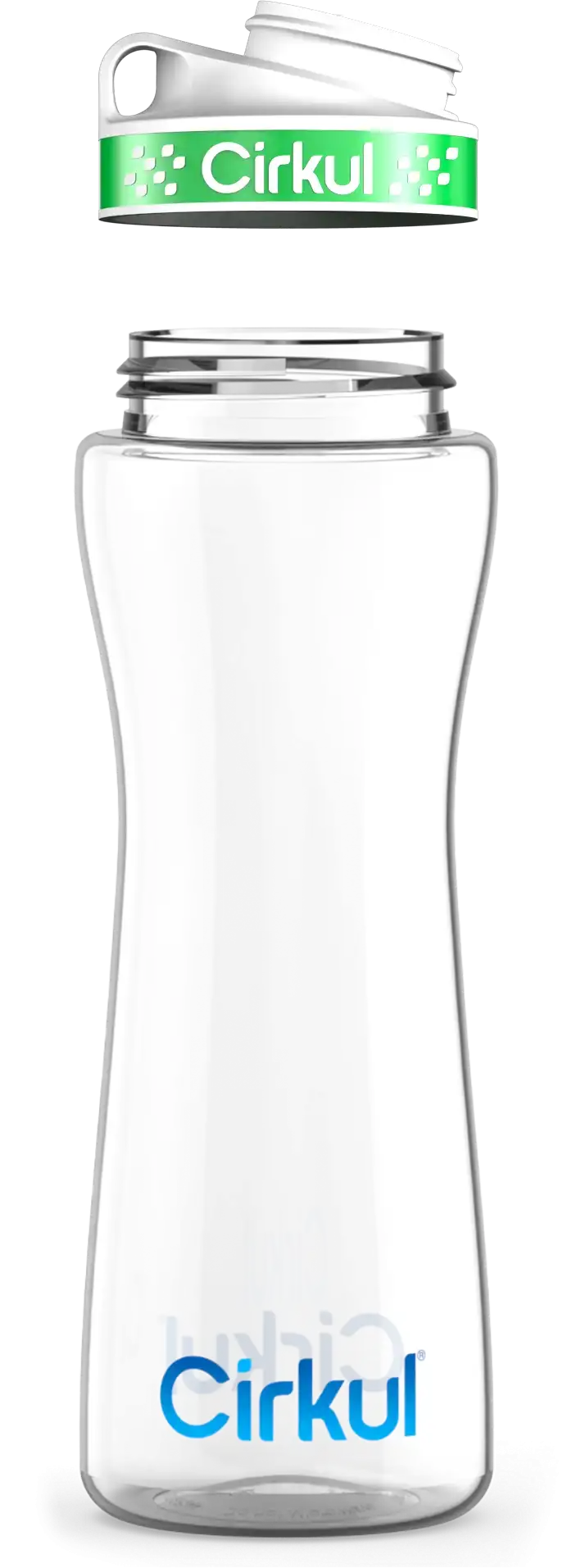 Custom 22oz. Plastic Bottle & Comfort Grip Lid