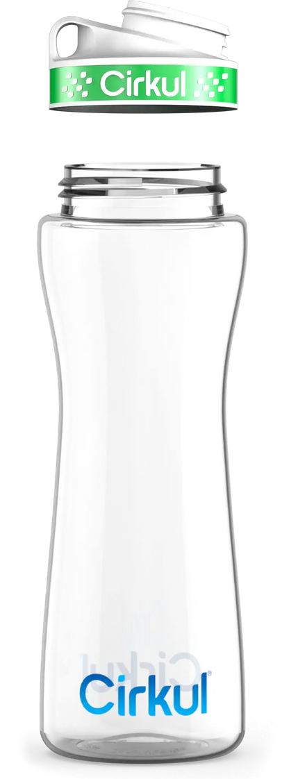 Custom 22oz. Plastic Bottle & Comfort Grip Lid