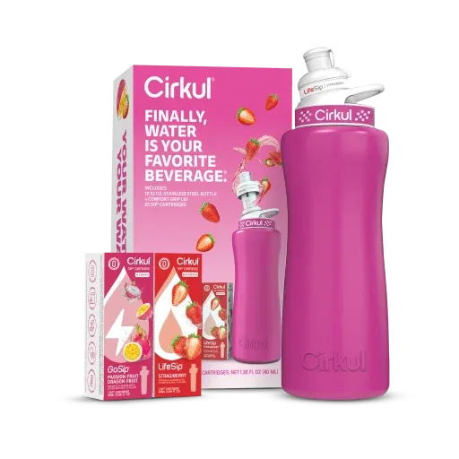 32oz. Hot Pink Stainless Steel Bottle Starter Kit