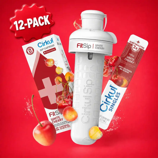 12 Pack FitSip White Cherry