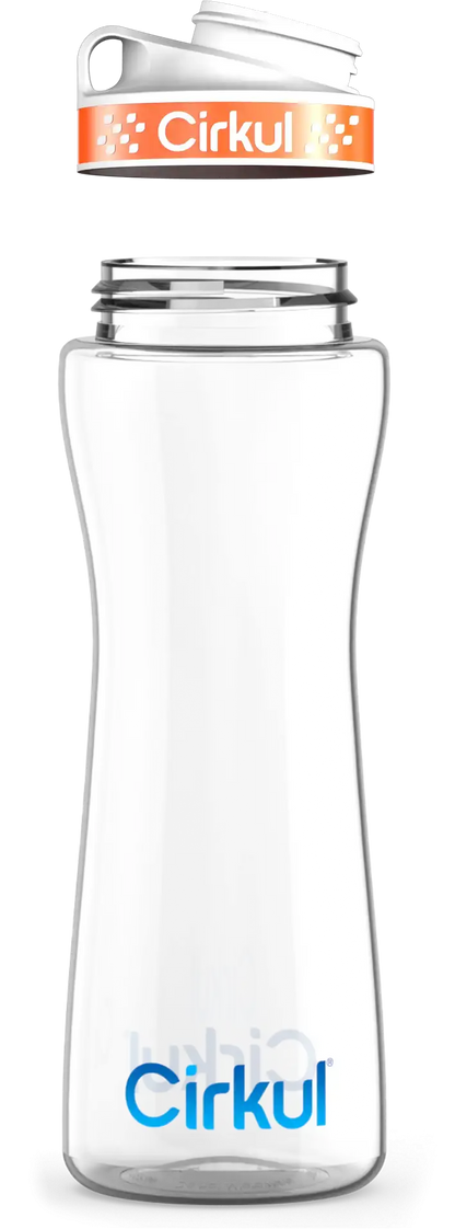 Custom 22oz. Plastic Bottle & Comfort Grip Lid