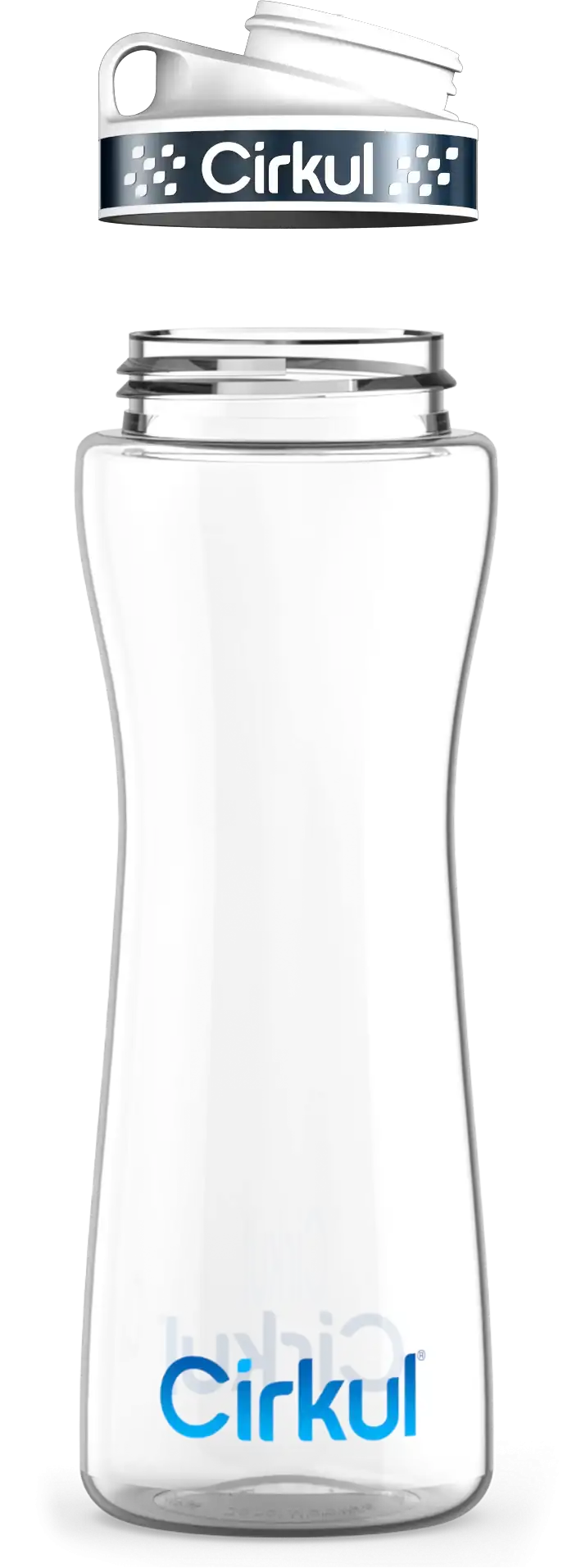 Custom 22oz. Plastic Bottle & Comfort Grip Lid