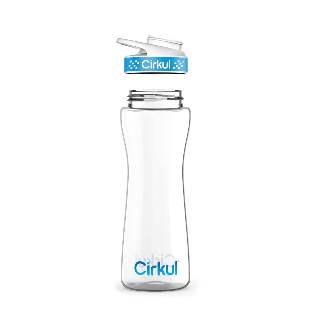 22oz. Plastic Bottle with Blue Comfort Grip Lid