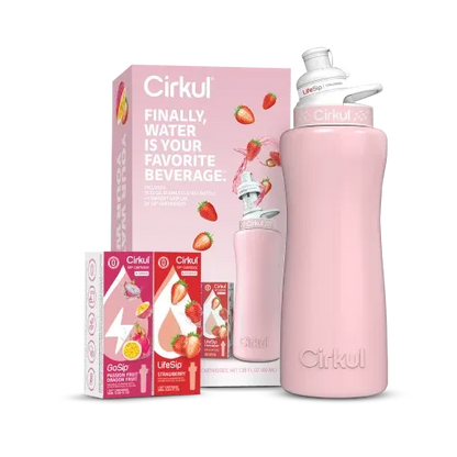 32oz. Blush Pink Stainless Steel Bottle Starter Kit